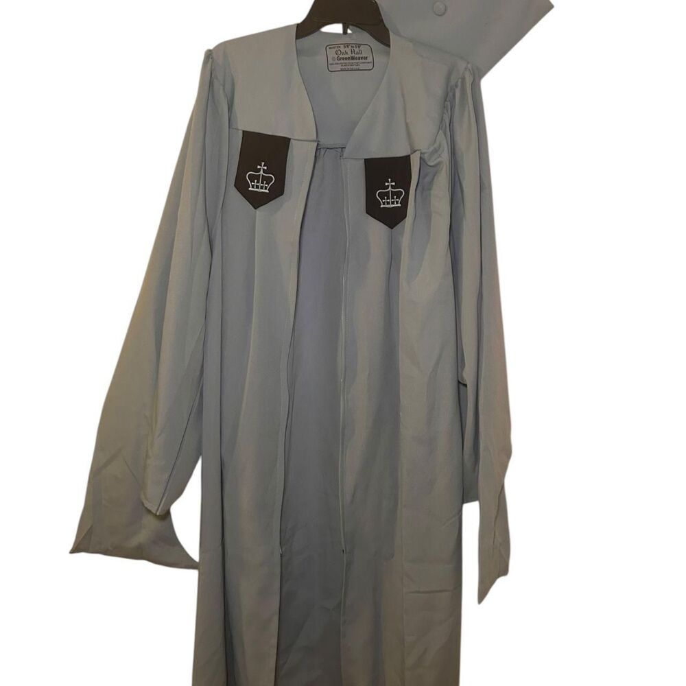 Unbranded Women's Blue and Grey Coat
